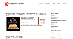 Desktop Screenshot of namyslowianie.pl