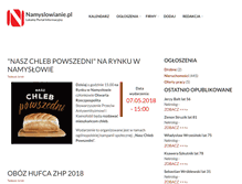 Tablet Screenshot of namyslowianie.pl
